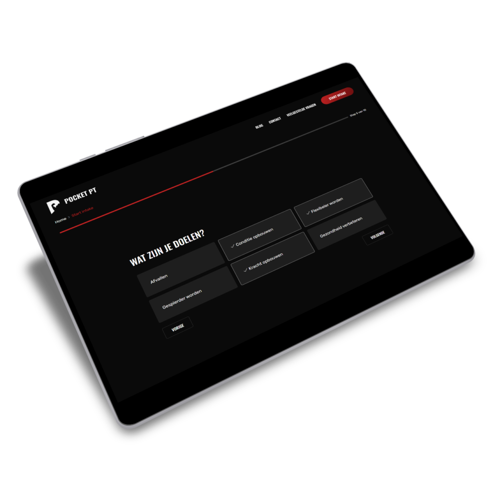 pocket pt intake tablet realistic